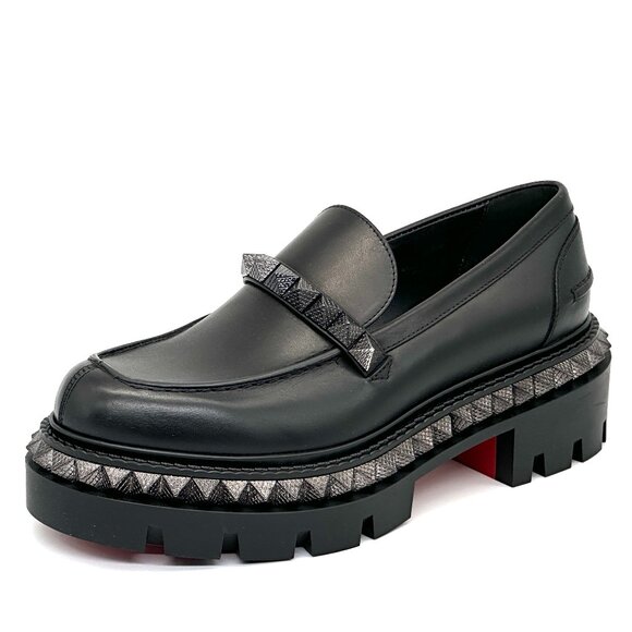 Christian Louboutin ST ROCH PYRACLOU FLAT Lug Spikes Loafers Moccasin Shoe - Picture 6 of 14